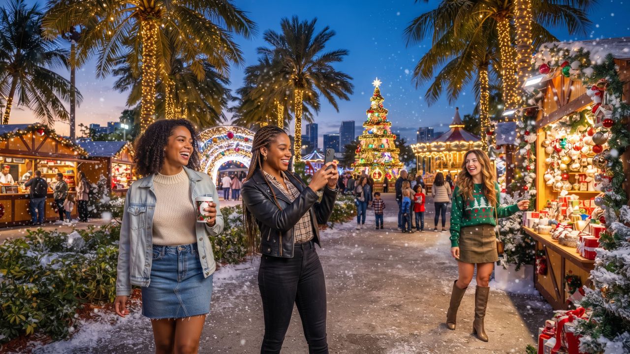 Warm Weather Christmas Markets 2026: Palm Tree Ice Rinks and Holiday Fairs in Miami, Tampa, and Texas