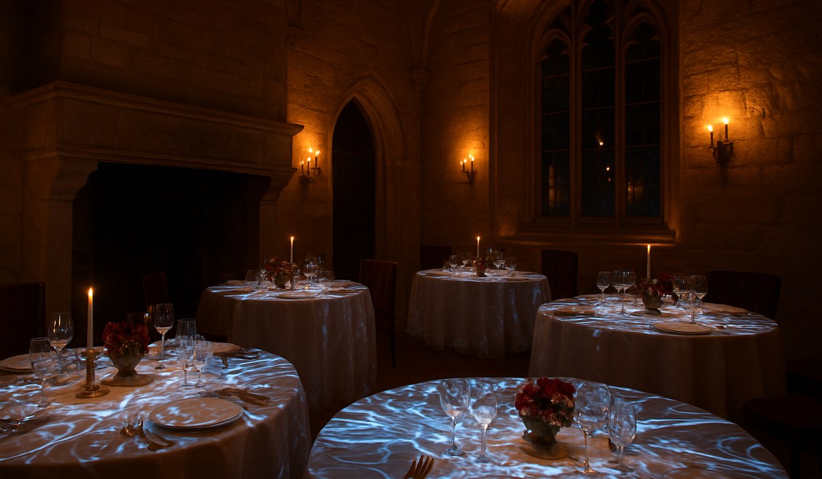 Fairmont Château Frontenac's Magic Table immersive dining experience with 3D projection, Quebec City, 2026