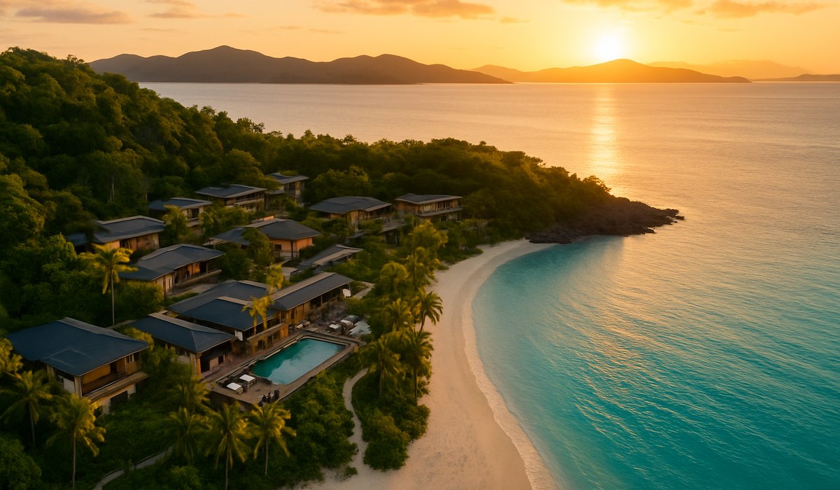 Le Méridien Lindeman Island Resort & Spa architectural rendering, Whitsundays Queensland 2026