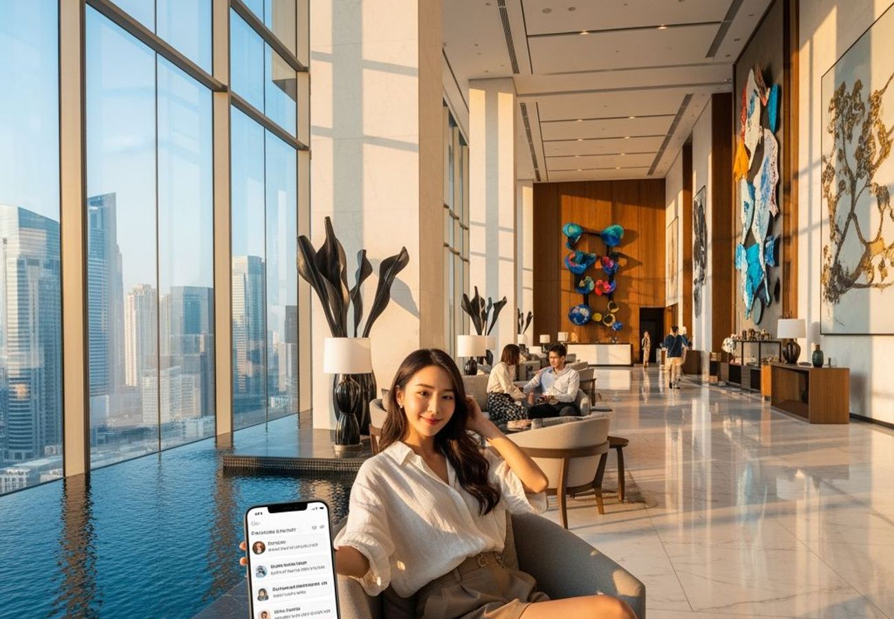 Marriott Ask Bonvoy AI hotel search interface on mobile and desktop
