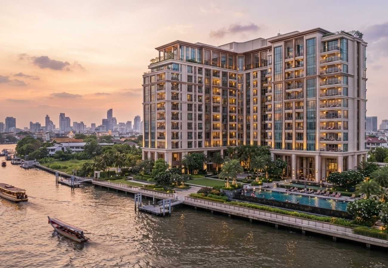 Digital property management system interface for luxury serviced residences in Bangkok