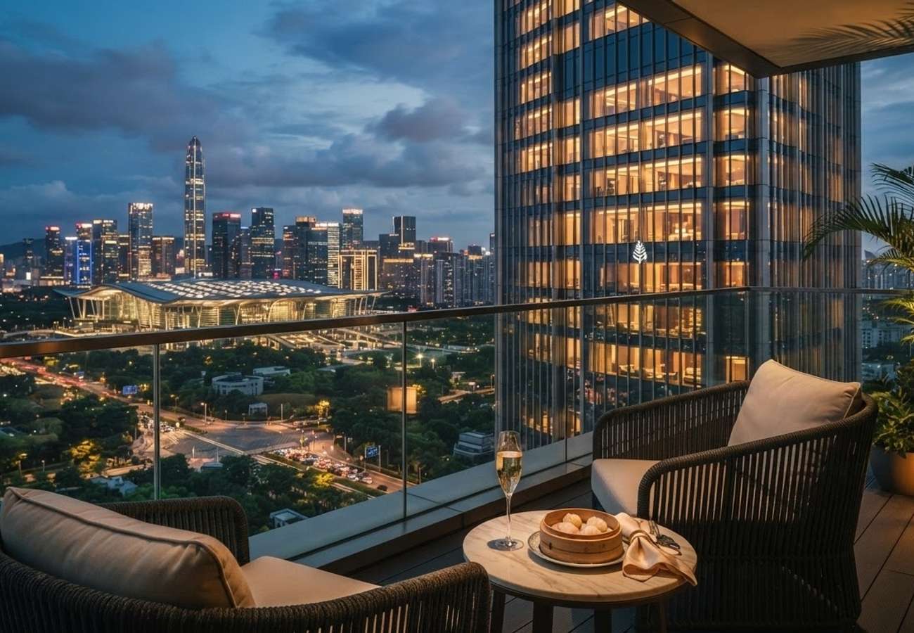 Luxury suite interior at Four Seasons Hotel Shenzhen