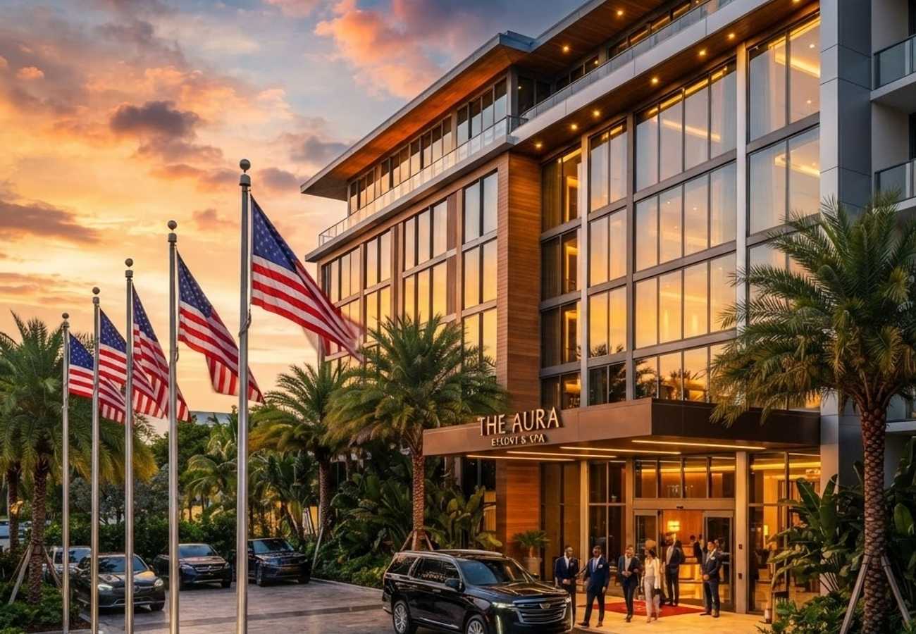 Modern luxury hotel exterior representing HHM Hotels expansion