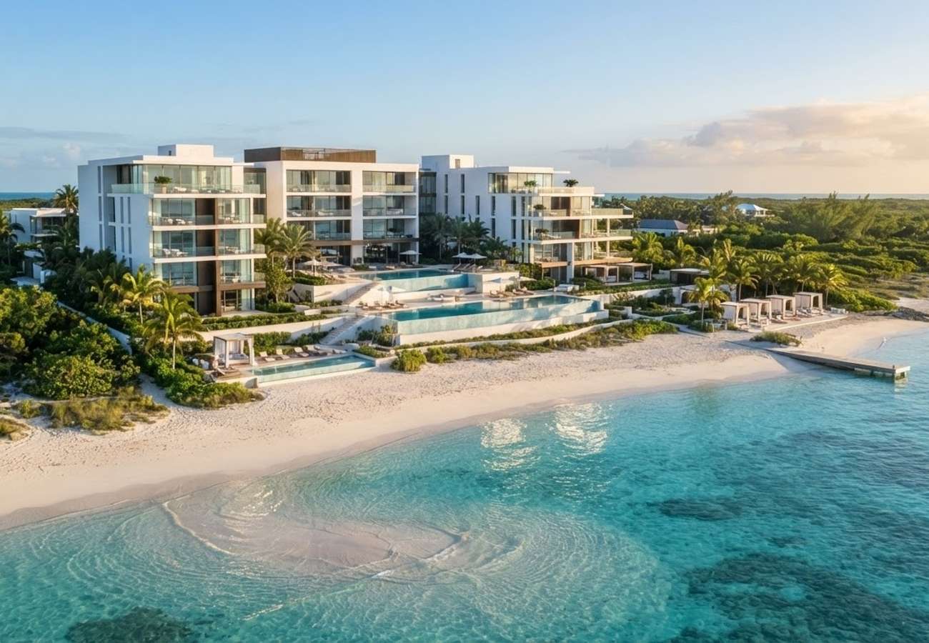 Luxury oceanfront villas at South Bank Turks and Caicos