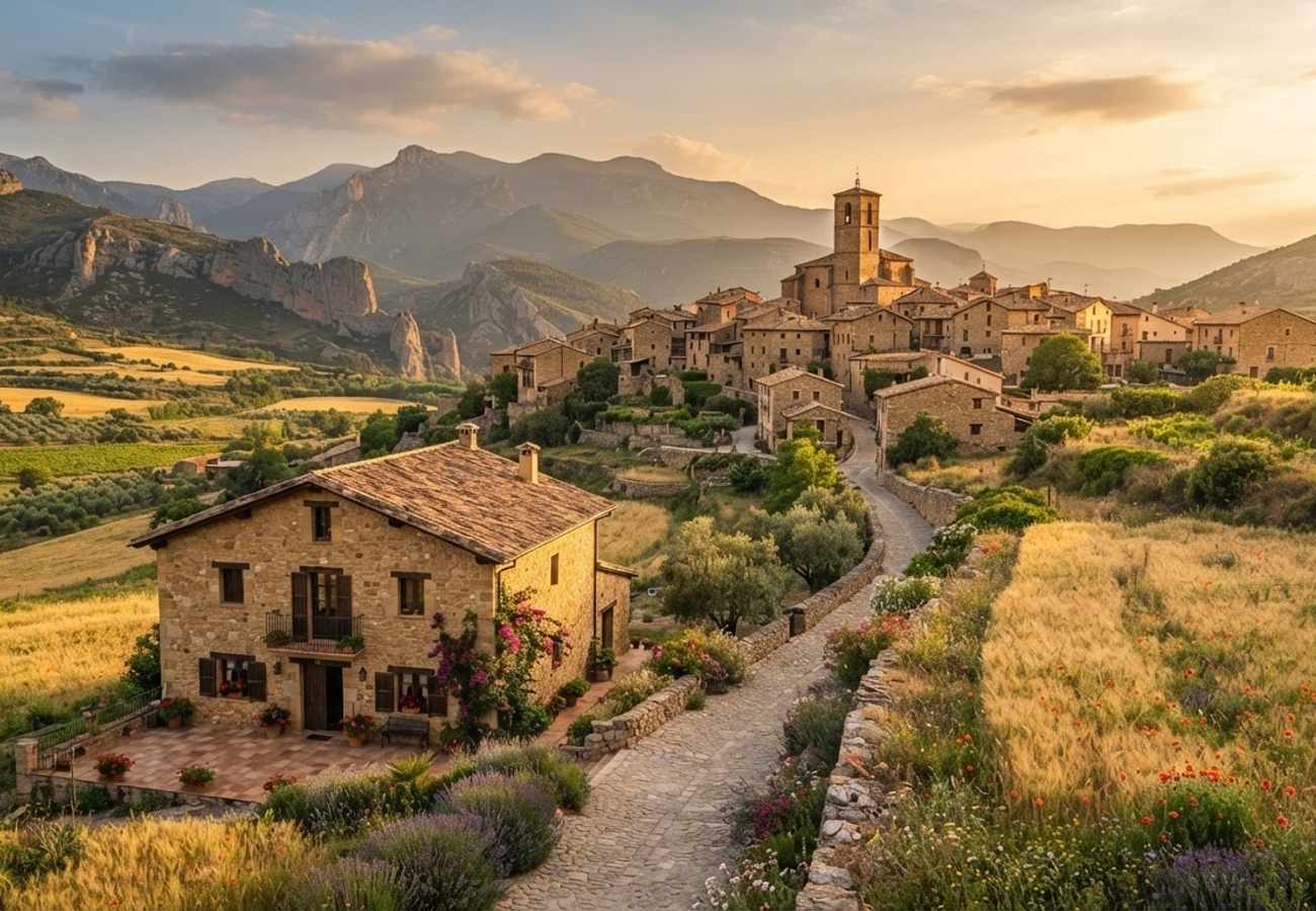 Rural Spanish village house converted into a tourist rental