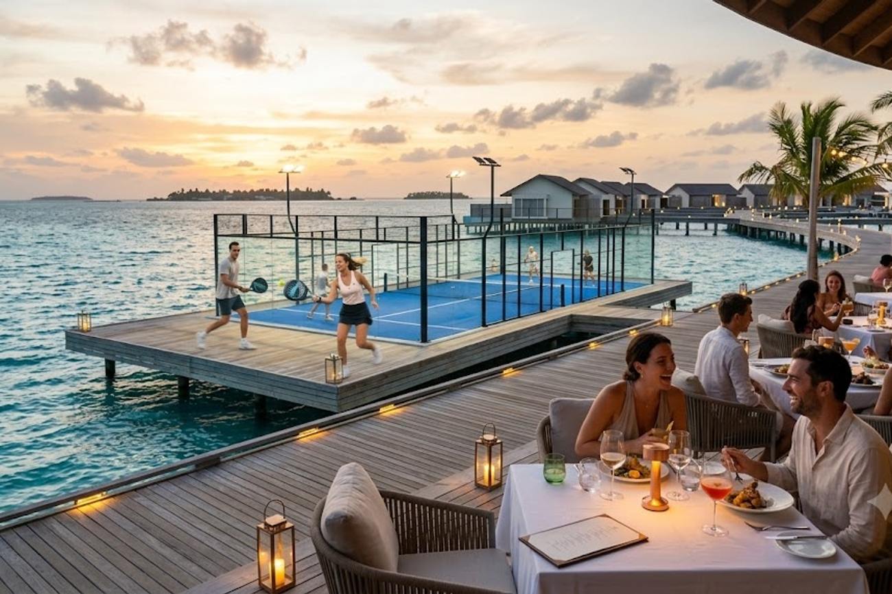 Beyond the Beach: Discover How CROSSROADS Maldives Redefines Tropical Luxury with Mesmerizing Dining and Vibrant Oceanfront Padel