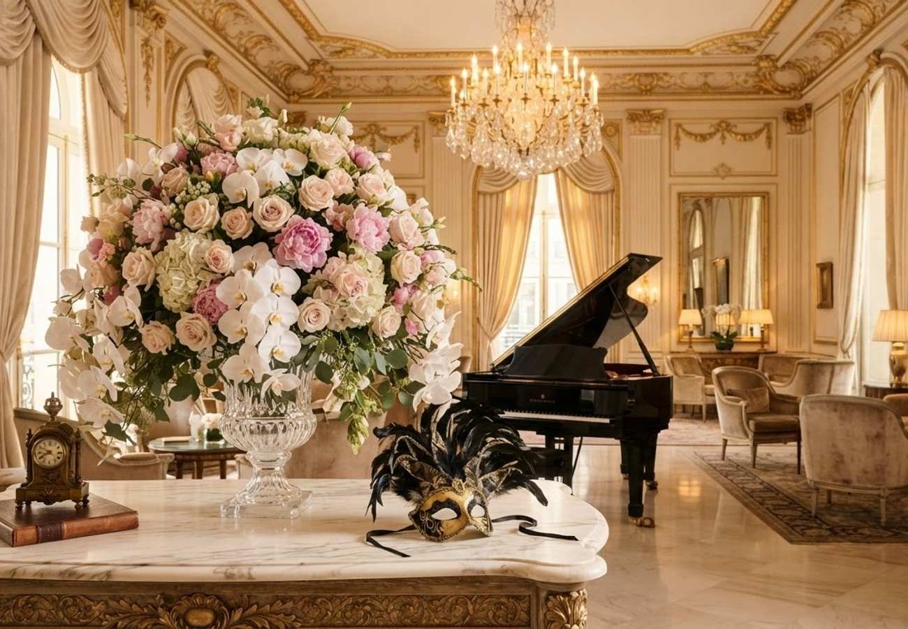 Exterior of the Four Seasons Hotel George V in Paris