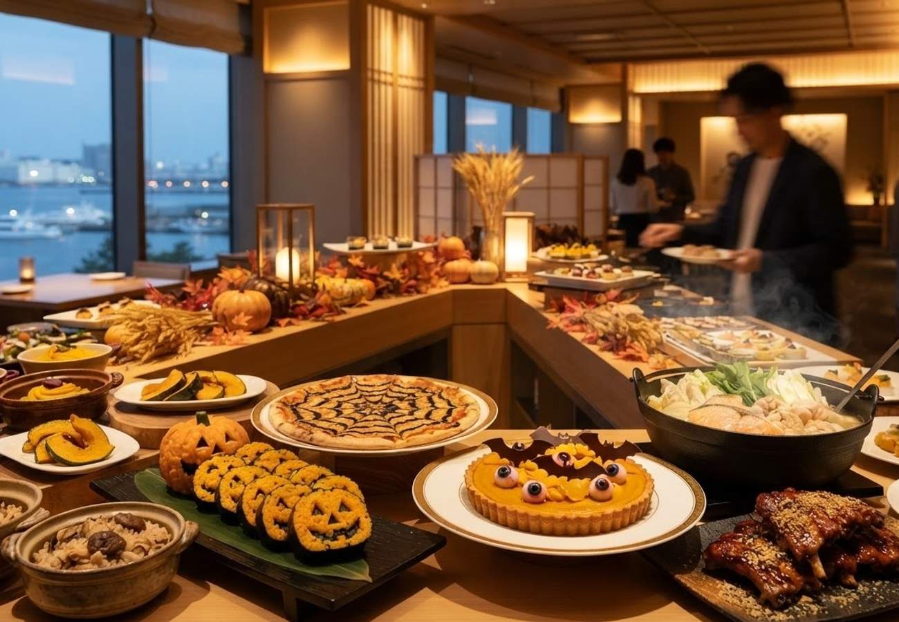 Halloween themed dining experience at Grand Prince Hotel Osaka Bay
