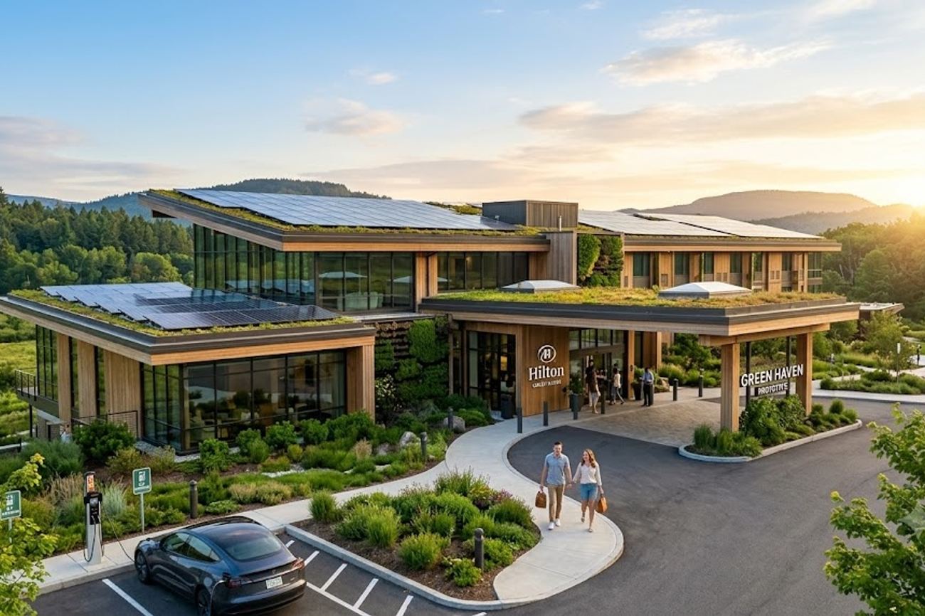 Hilton Introduces Zero Emission Hotel Prototype to Drive Greener Future for US Hospitality Sector