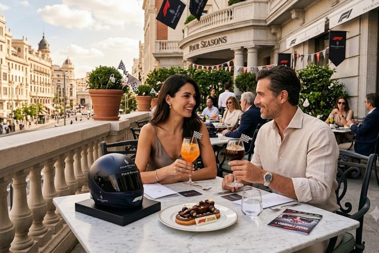 Madrid Luxury Hospitality Integrates F1 Racing Themes via Four Seasons El Patio