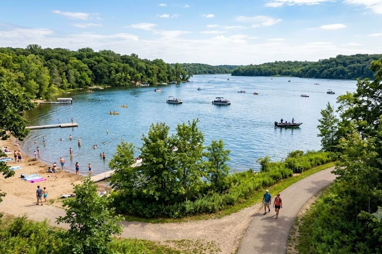 Minnesota’s Lake Minnewashta Regional Park Offers Scenic Trails, Swimming And Boating Near Minneapolis