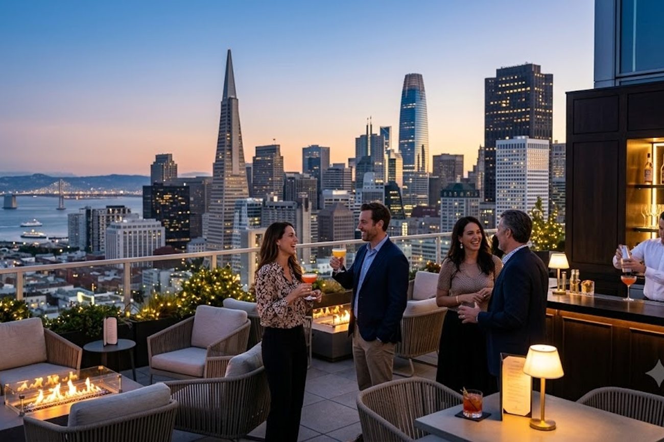 San Francisco Luxury Hospitality Rises as Four Seasons Opens 40th Floor Terrace Bar