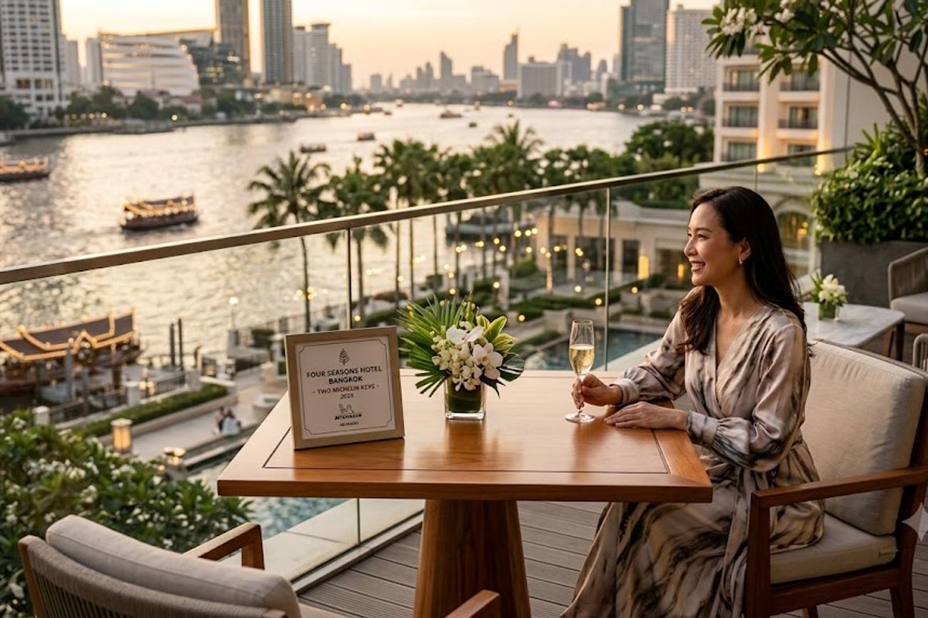 Thailand Luxury Travel Shines as Four Seasons Bangkok Retains Prestigious Two Michelin Keys Award