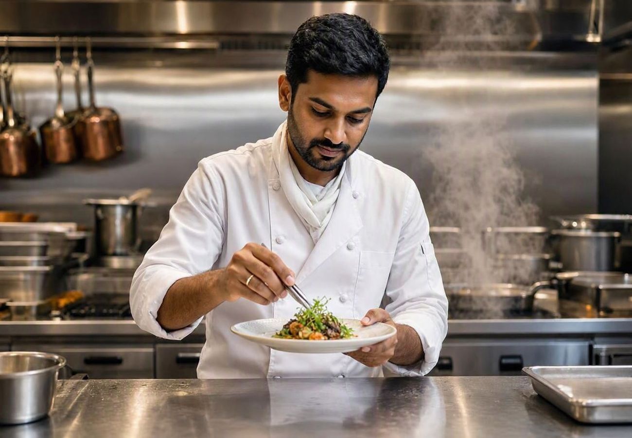 Chef Deepak Verma receiving the Golden Crown Achievement Award 2026