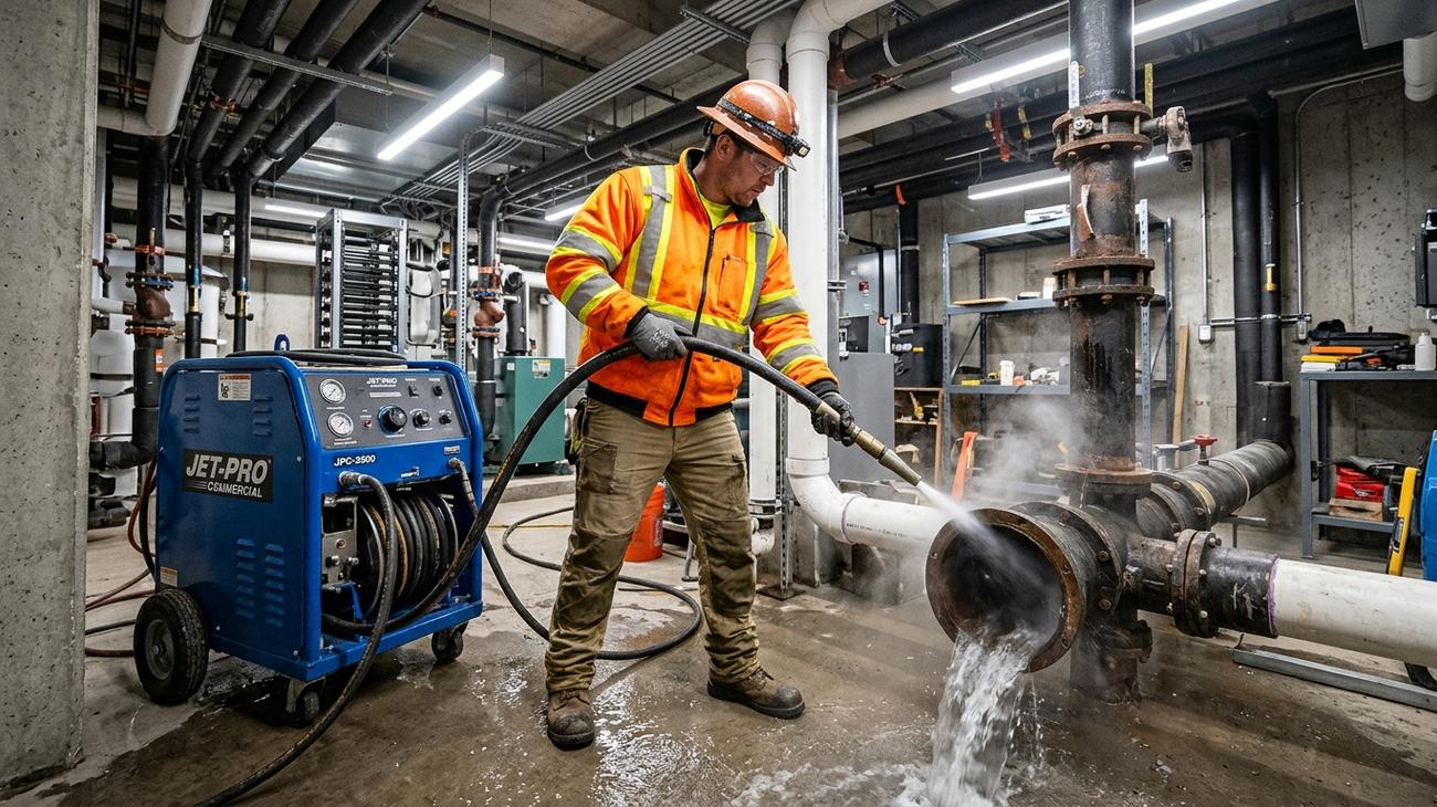 How Choosing Commercial Hydro Jetting Enhances Drainage System Longevity