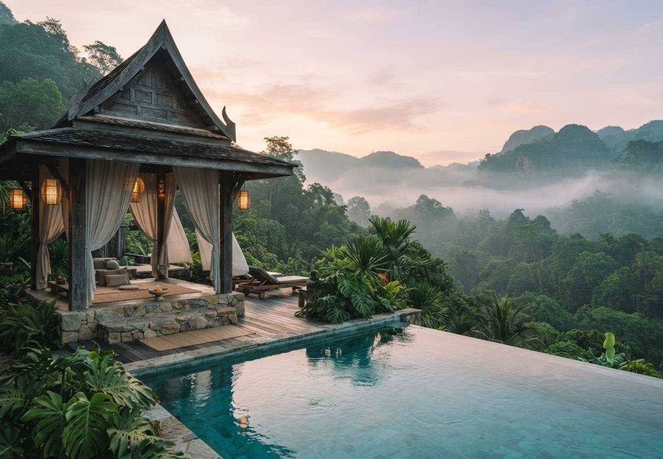 Luxury wellness resort and sustainable tourism infrastructure in Thailand