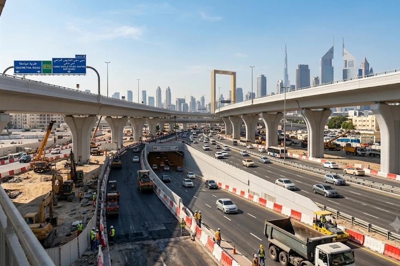 Dubai Expands Oud Metha Road With New Bridges And Tunnels To Improve Tourist And Local Travel