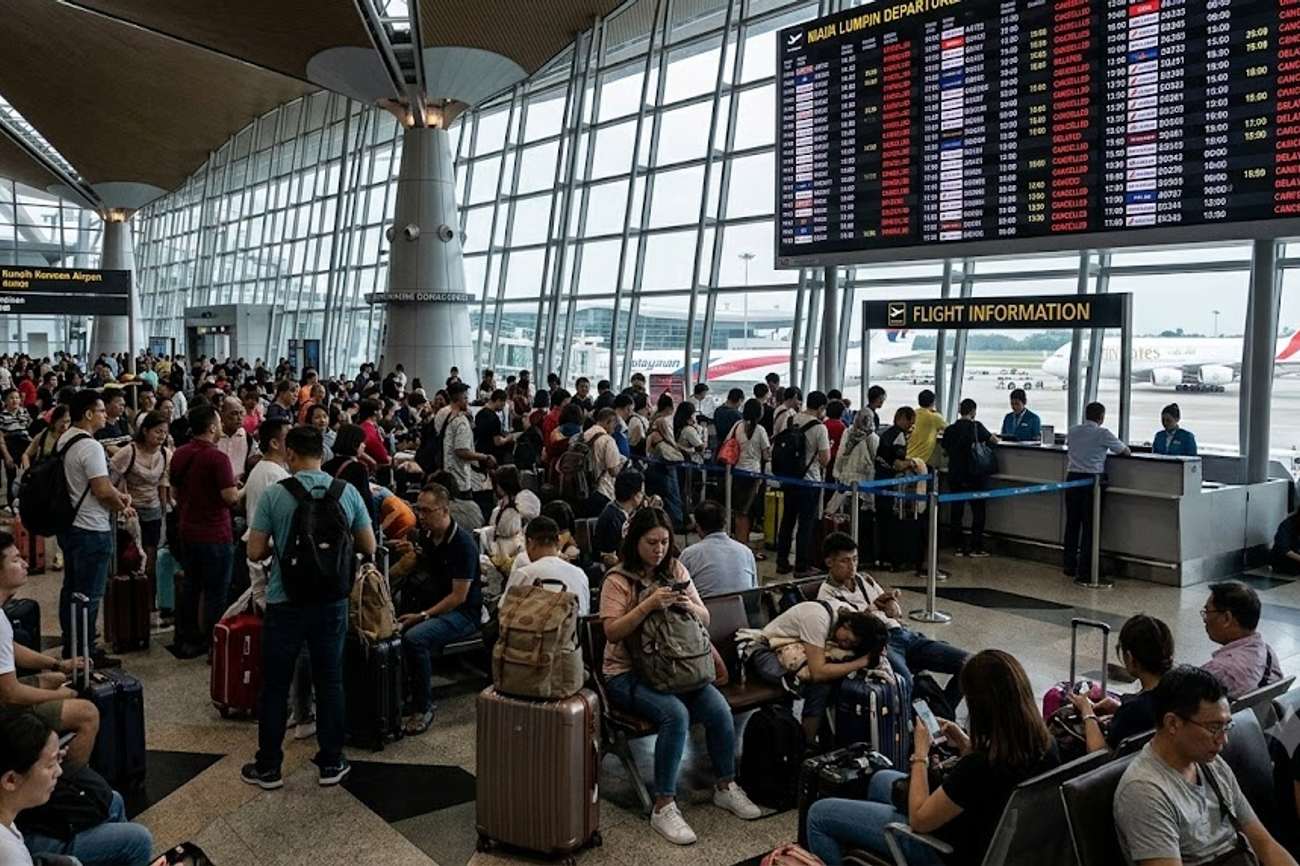 Flights Cancelled Across Asia As 165 Cancellations And 3,258 Delays Disrupted Kuala Lumpur, Dubai, And 20 Other Major Airports