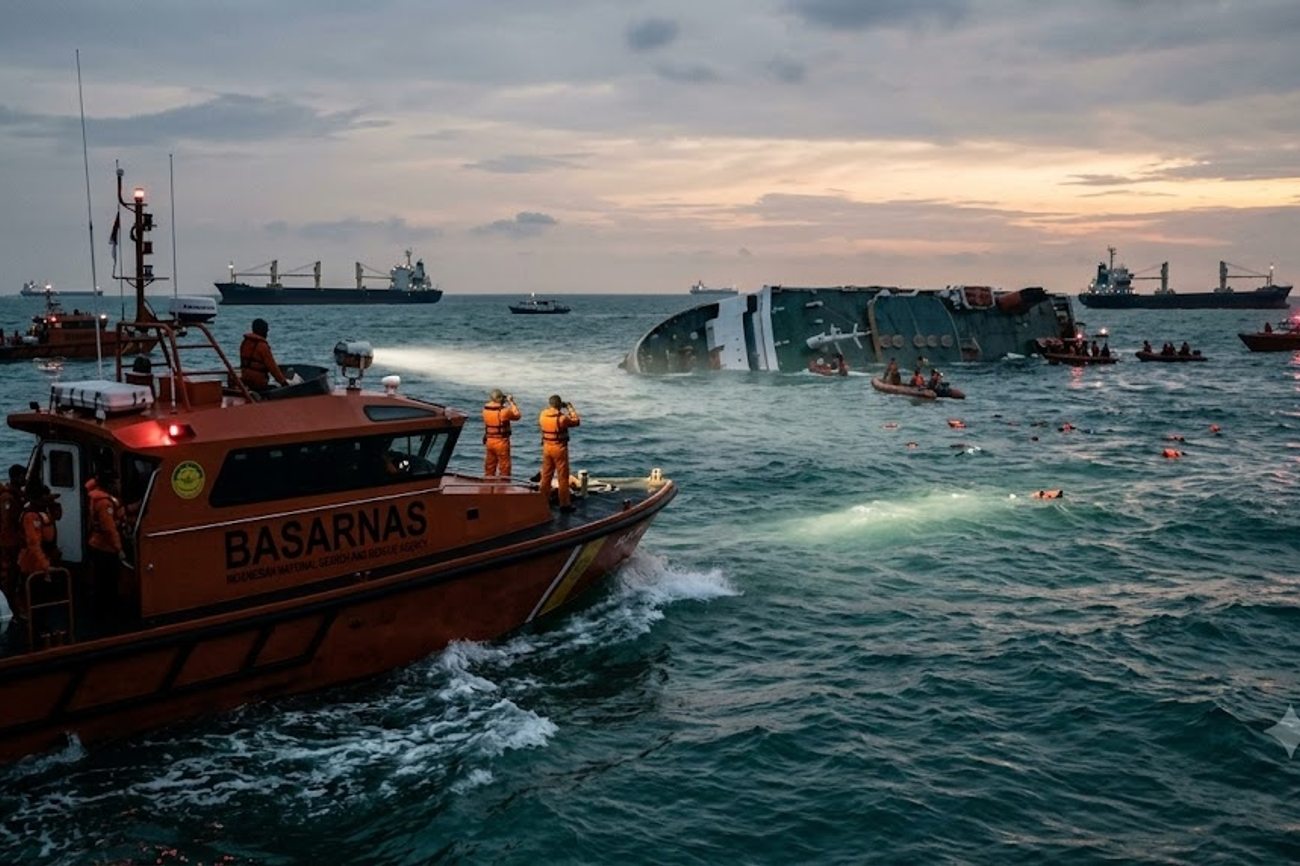 Indonesia Ferry Disaster Leaves Six Dead And 129 Missing After Java Sea Capsize