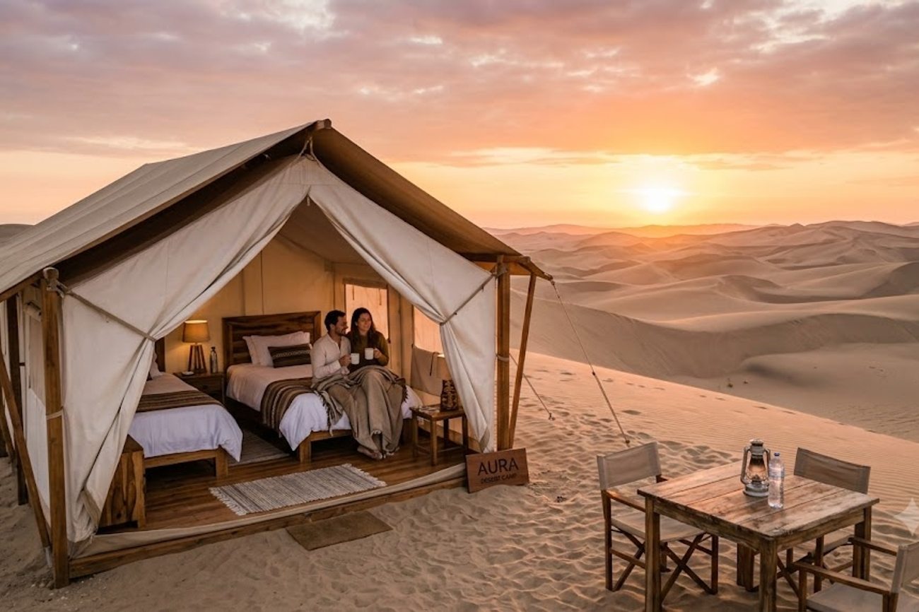 Peru Desert Tourism Gets a Stunning Makeover With Private Camps, Real Beds and Sunrise to Sunset Experiences