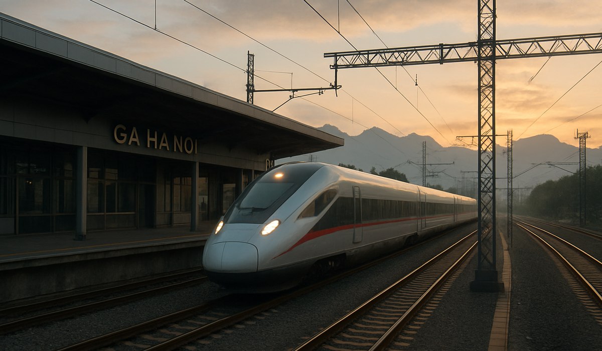 Vietnam high-speed rail corridor connecting Hanoi to Ha Long Bay and Lao Cai, 2026