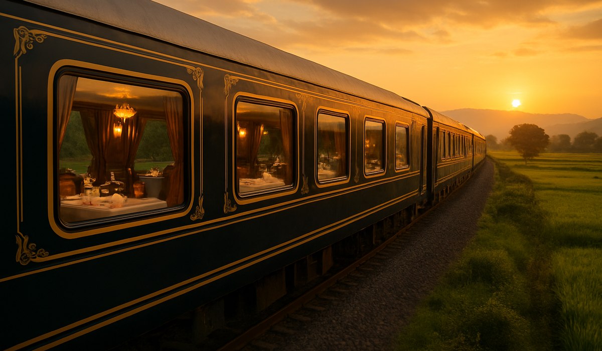 Golden Chariot luxury train exterior showcasing renovated coaches and modern design for 2026-27 season