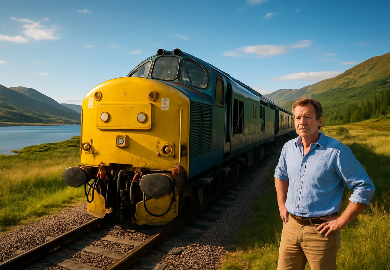 Historic Class 37 diesel locomotive undergoing restoration at Bo'ness workshop