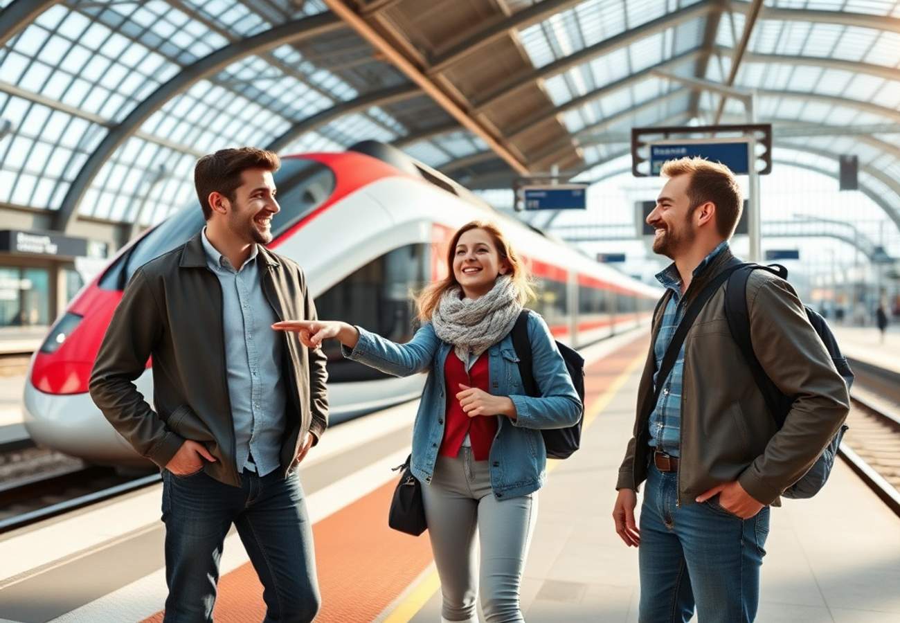 Modern Siemens Velaro high-speed train on German tracks