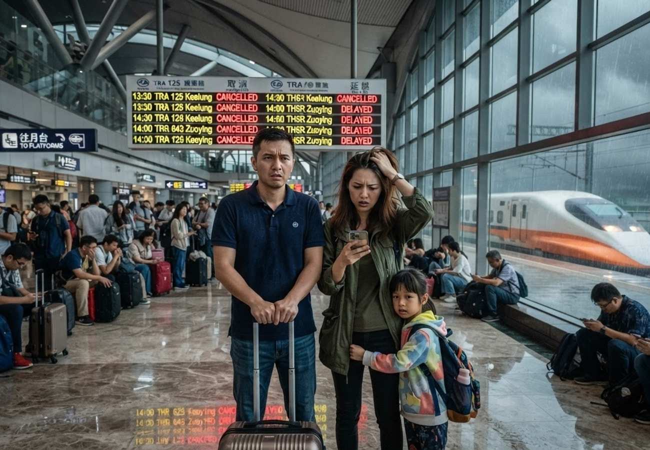 Typhoon Bavi Disrupts Taiwan Rail Services and Aviation Networks with Emergency Transit Restrictions in July 2026