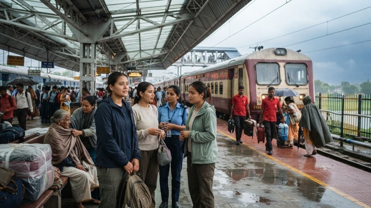Indian Railways Deploys Special Coaches at Patna Junction to Rescue 106 Flood-Stranded Nepal Tourists