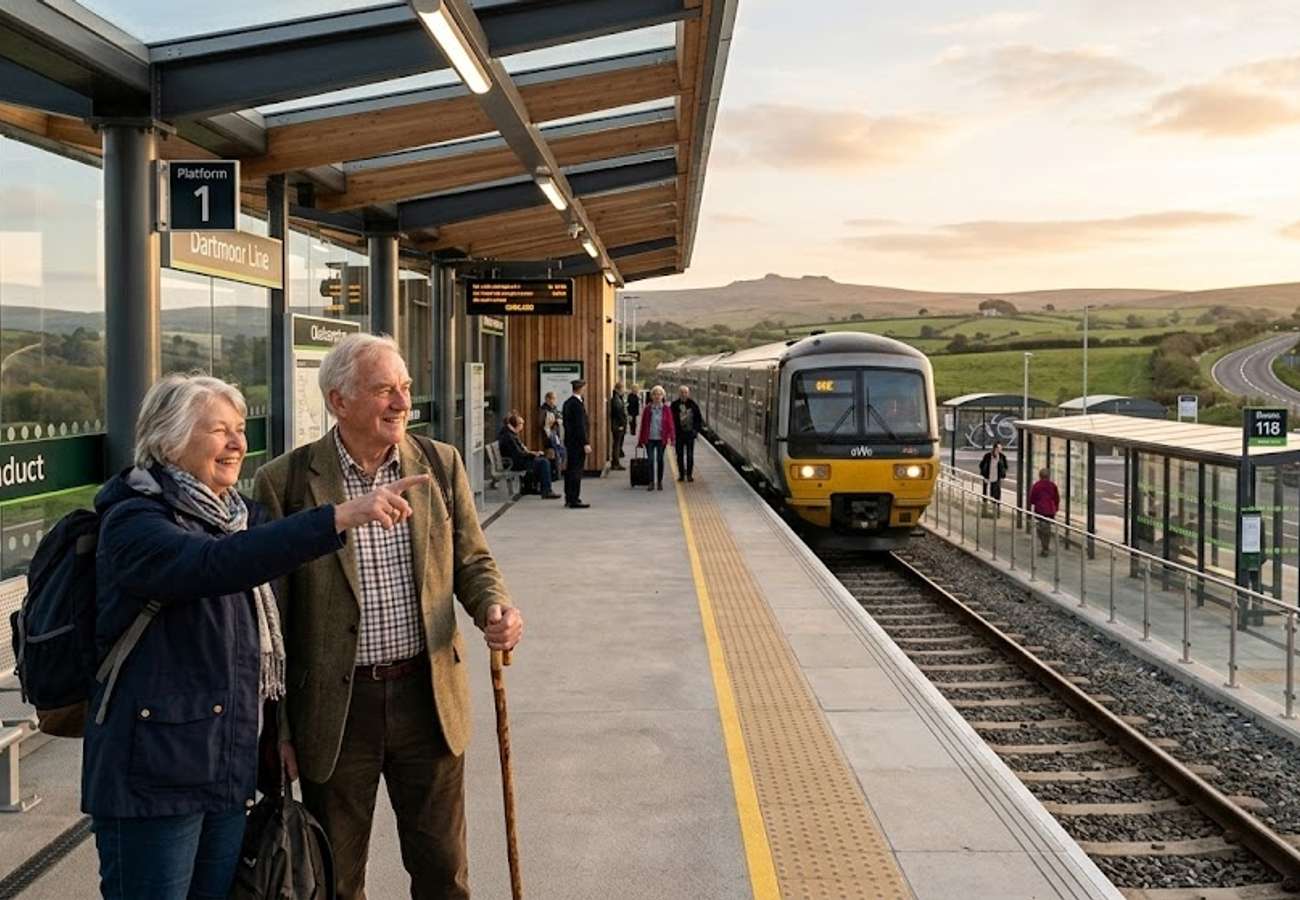 Okehampton Interchange Station in West Devon