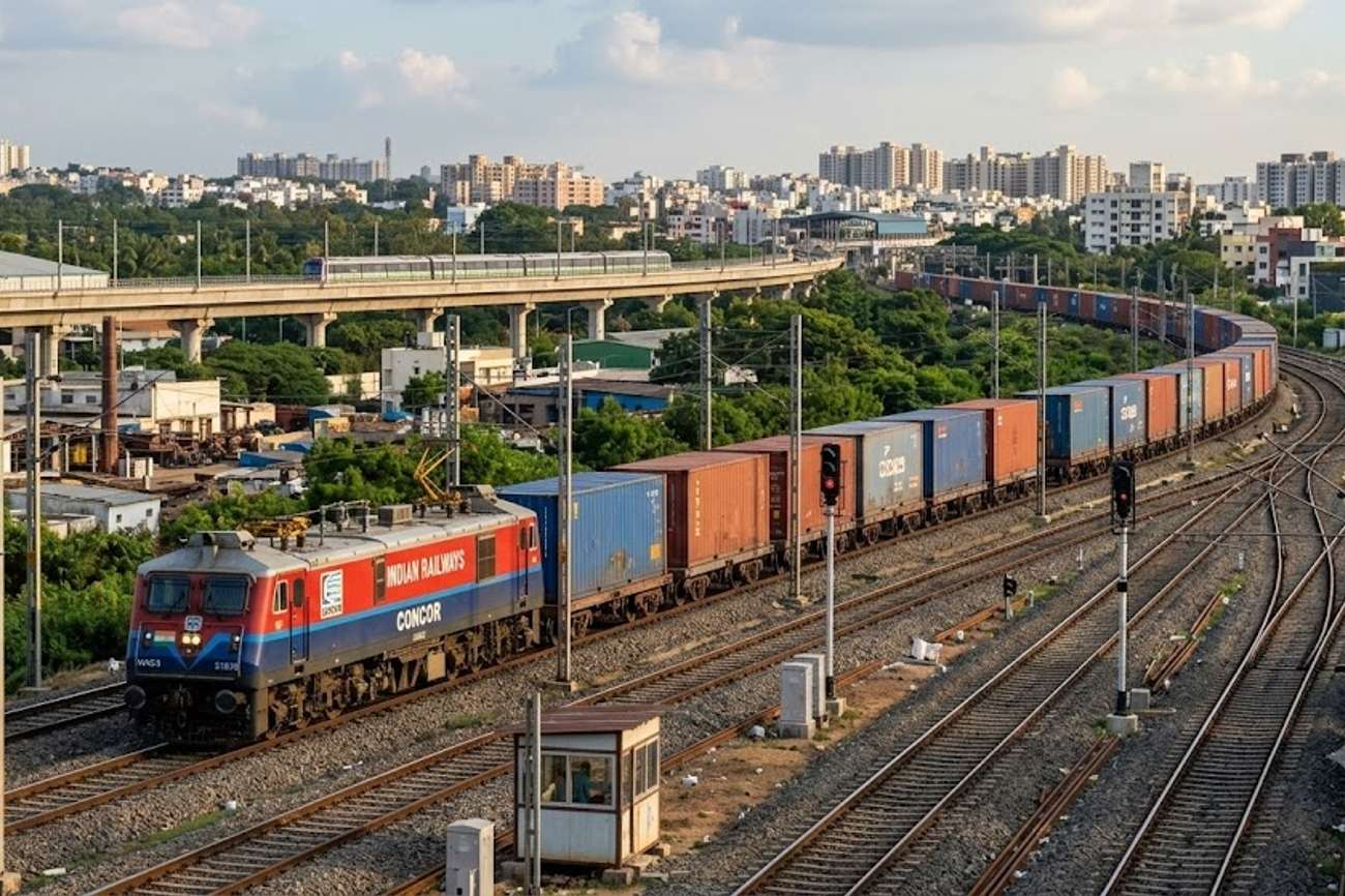 Bengaluru-Delhi Freight Rail Link Establishes 166-Hour Assured Transit