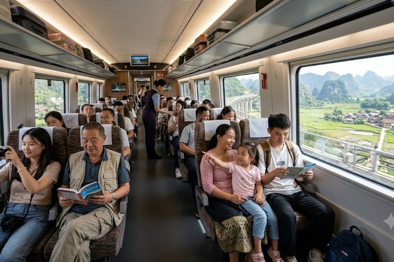 China-Laos Railway Passenger Volume Surges by 50% as Regional Tourism Booms