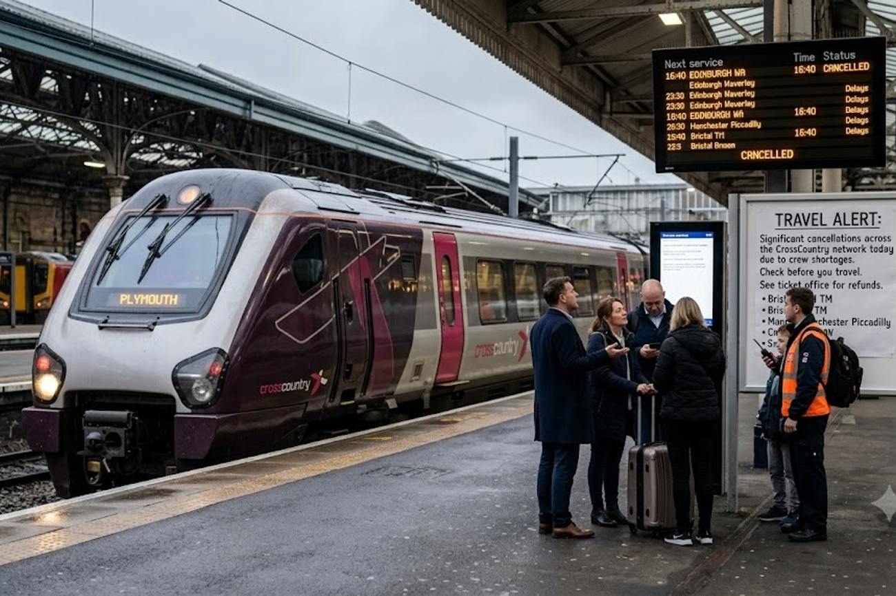 Driver Shortages Trigger Widespread CrossCountry Rail Cancellations Across UK