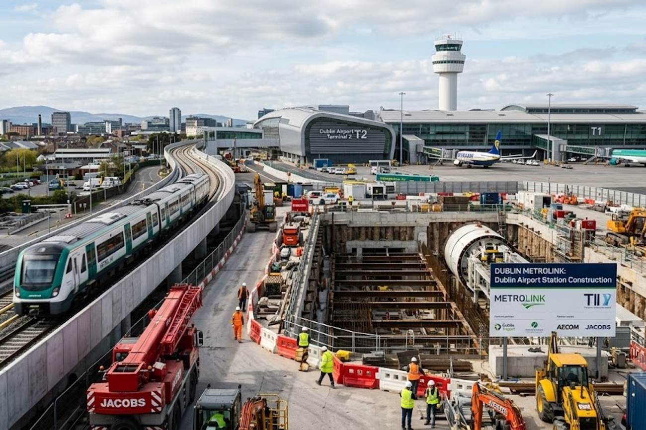Dublin MetroLink Moves Ahead as AECOM and Jacobs Lead Ireland’s Major Airport Rail Transformation in 2026