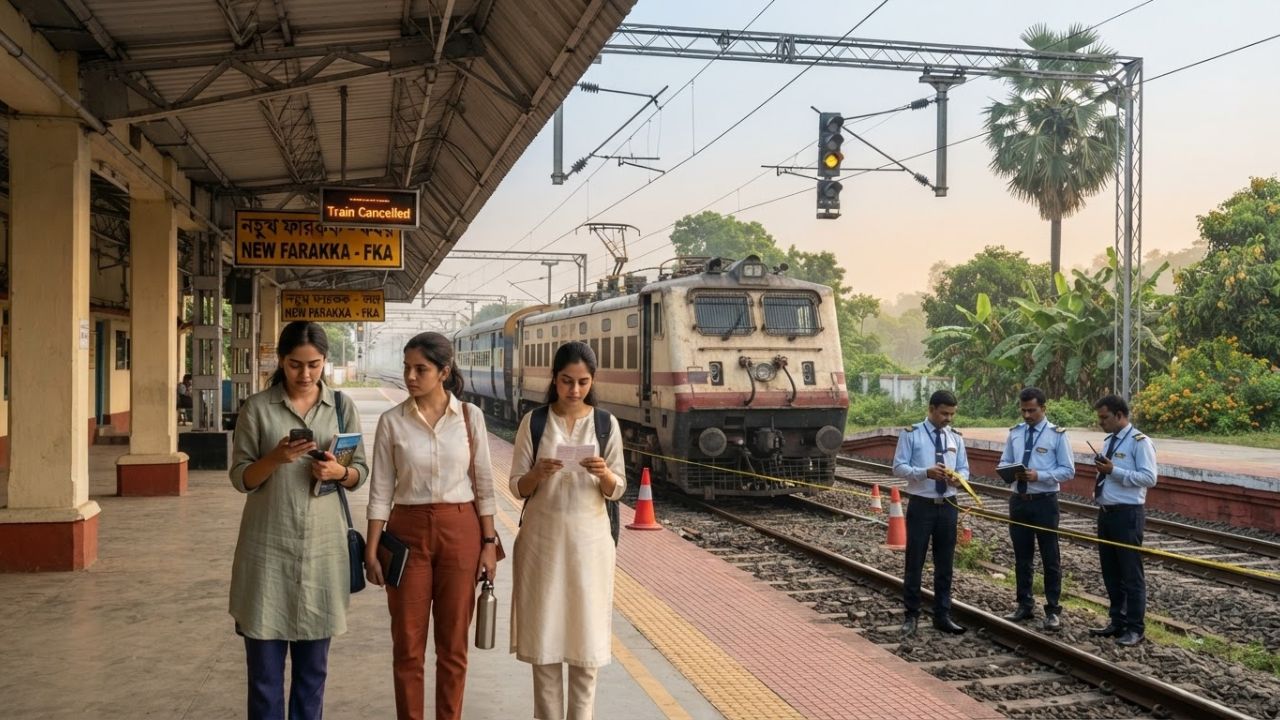 New Farakka Land Subsidence Disrupts Eastern Railway Operations with Widespread Train Cancellations