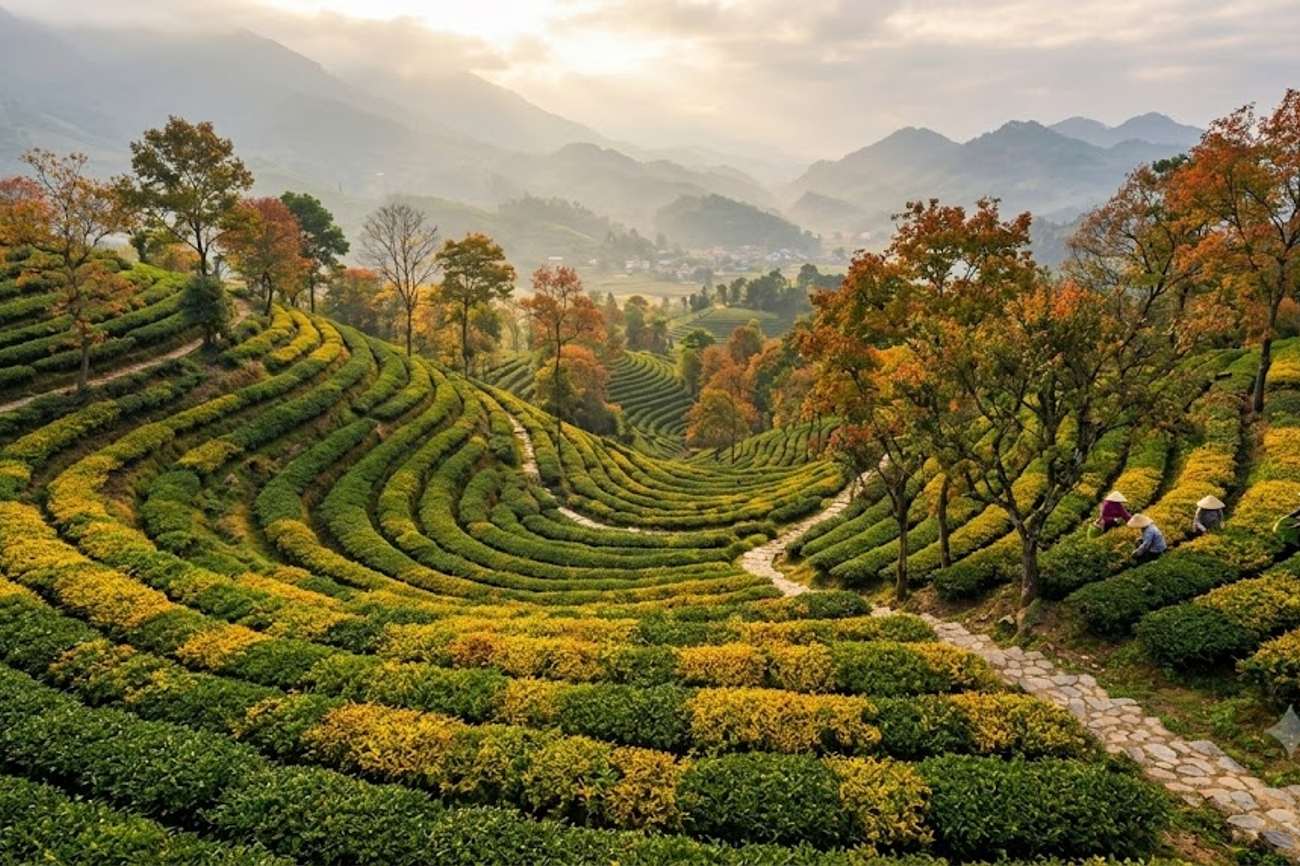 Exploring Canh Mai Mountain: How the World’s First UNESCO Tea Heritage Site Breathes Life into Autumn