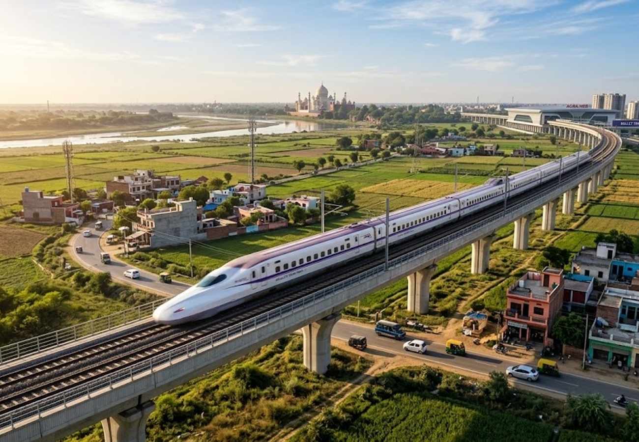 India's Delhi-Patna Bullet Train Corridor: 58-Minute Agra and 3.5-Hour Varanasi Journeys by 2026