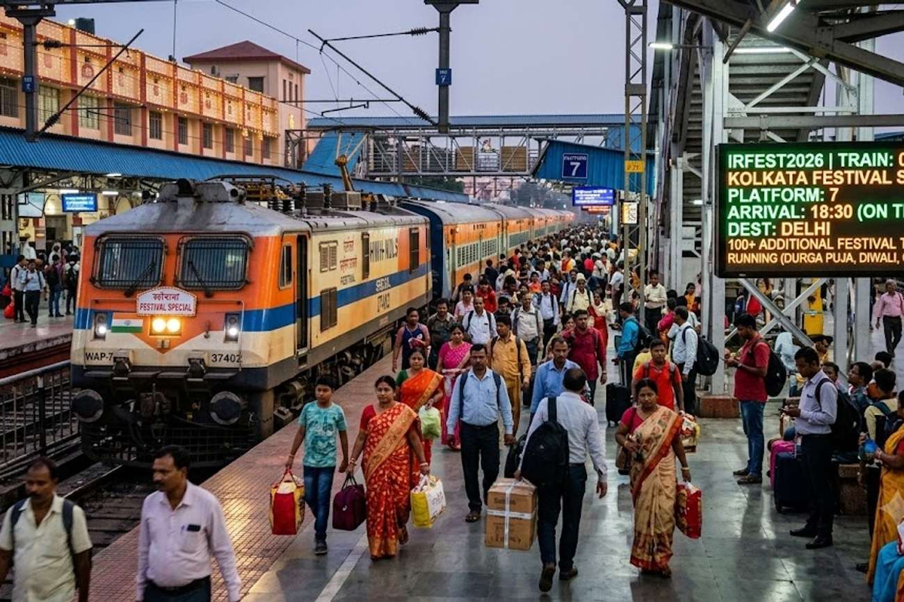 Indian Railways Adds 100+ Festival Special Trains for Durga Puja Diwali and Chhath 2026 to Ease Passenger Rush