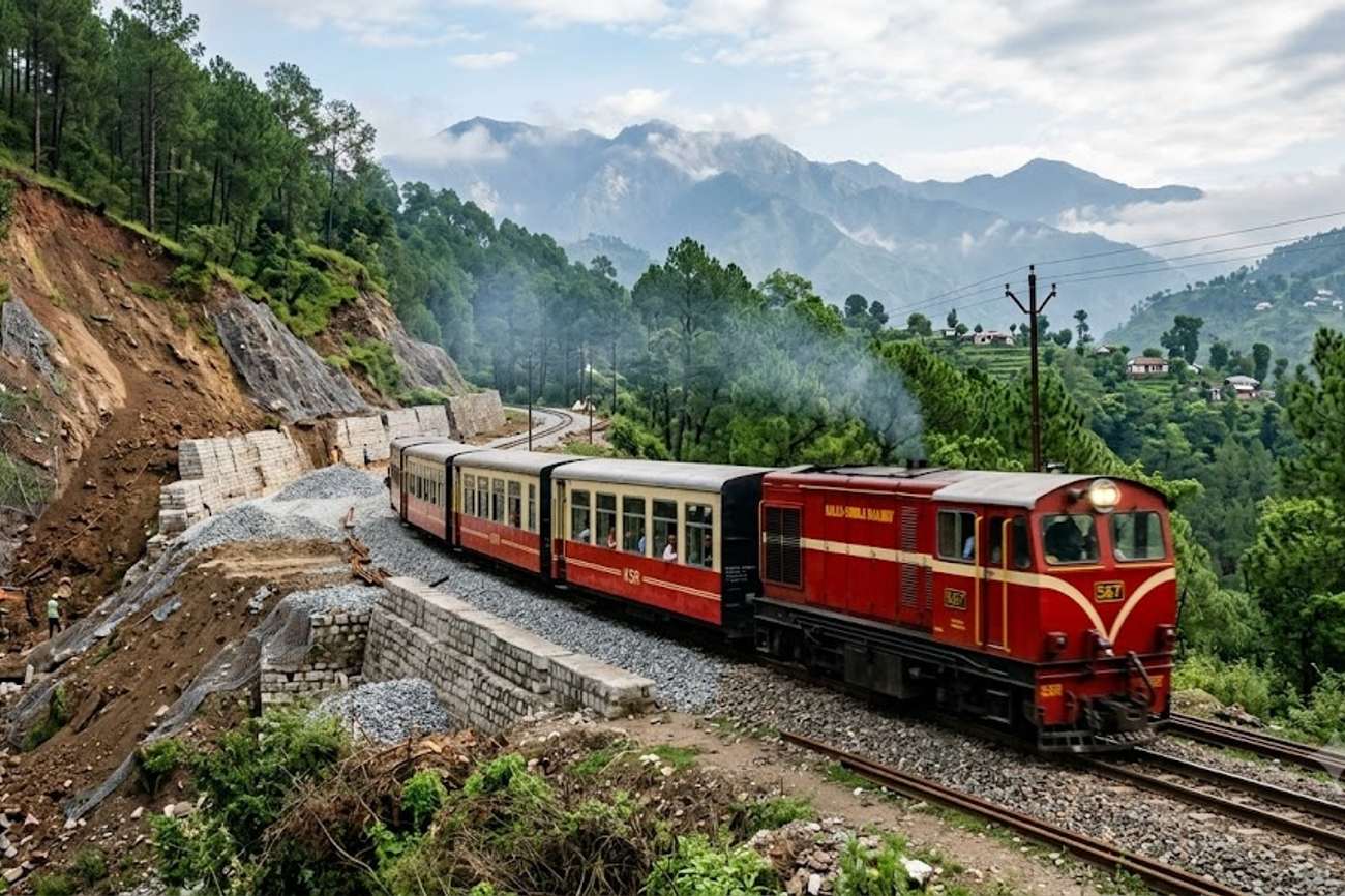 Kalka-Shimla Heritage Railway: Partial Service Restored Following Landslide