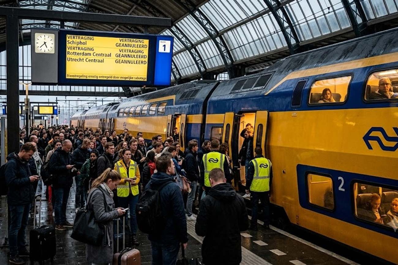 Netherlands Rail Services Shake Up Travel Plans After Possible Sabotage Causes Widespread Delays
