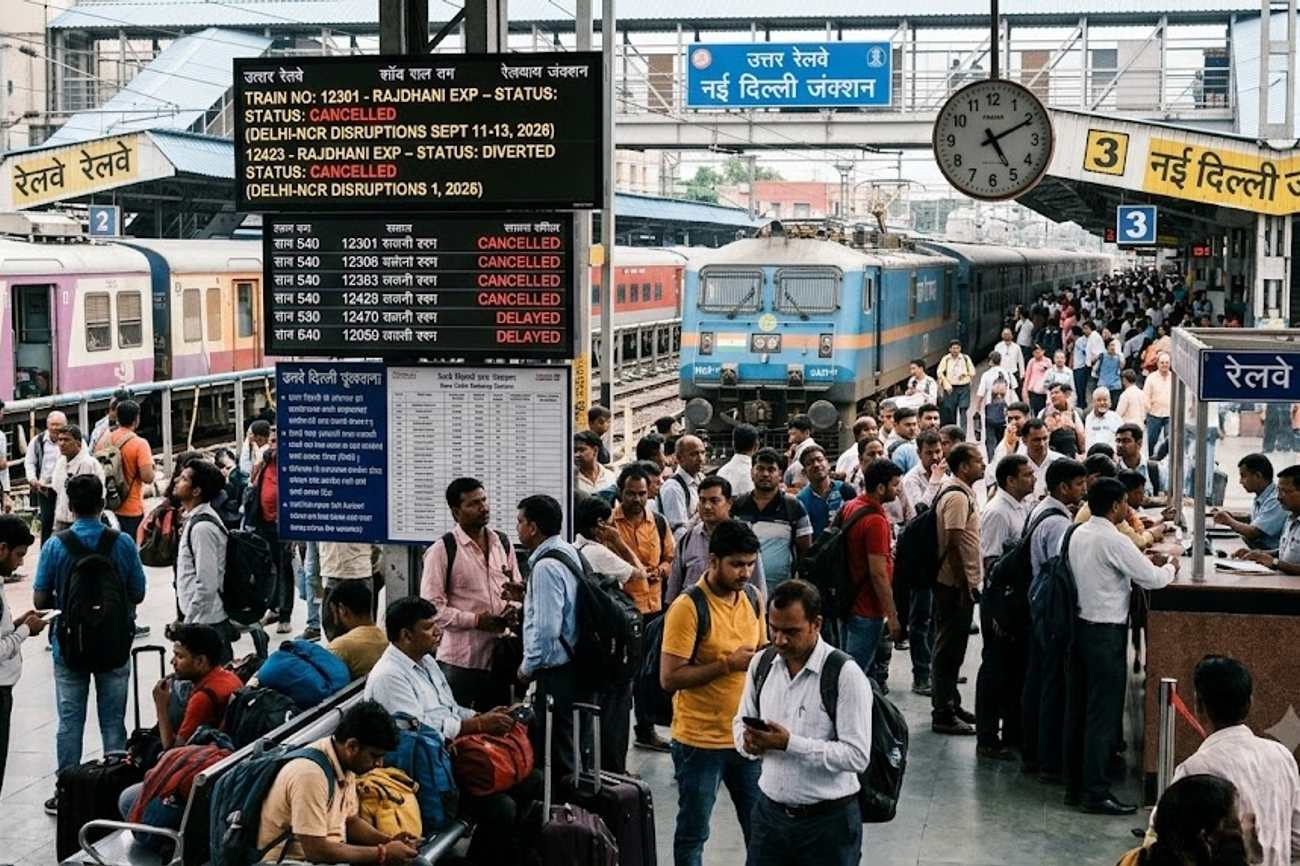 Northern Railway Announces Major Train Disruptions Across Delhi-NCR