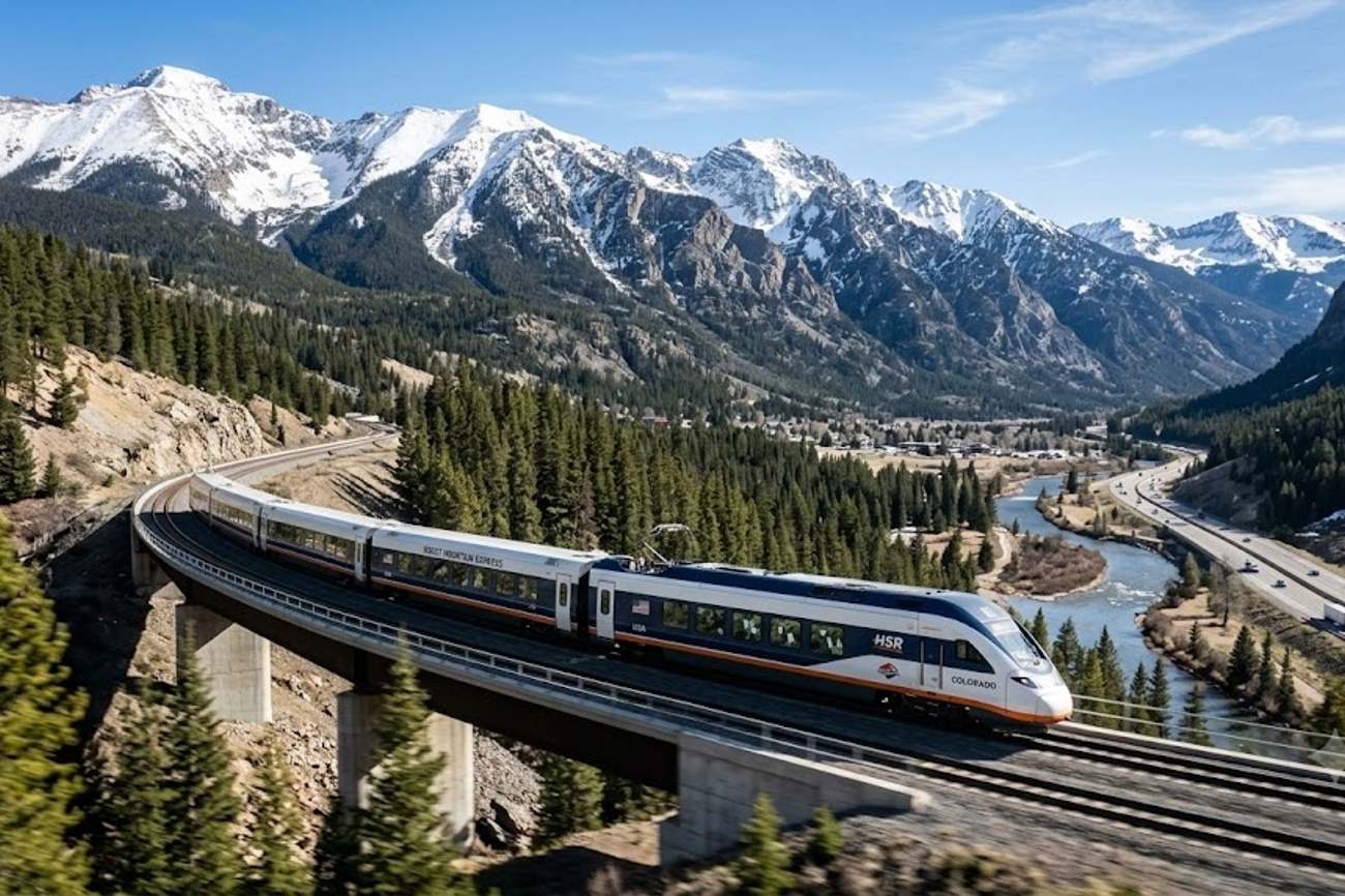 United States Unveils Colorado Mountain Travel Revolution With Proposed High Speed Train Reaching 90 Miles Per Hour