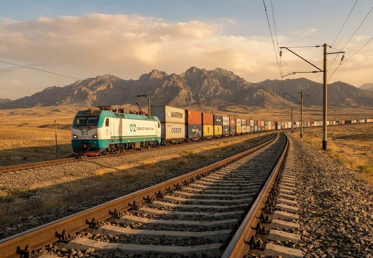 Uzbekistan Opens Historic China-to-Iran Rail Corridor Reducing Transit to 14 Days in 2026