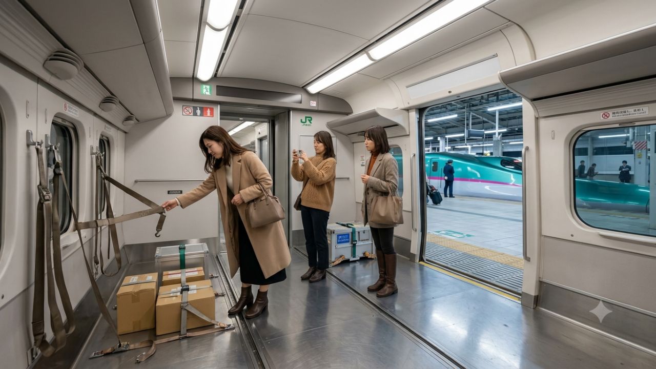 JR East Unveils First Public Interior Tour of Converted Freight Shinkansen at Sendai Station