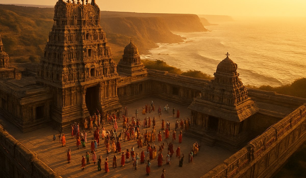 Devotees at Somnath Temple during pilgrimage season, Gujarat 2026