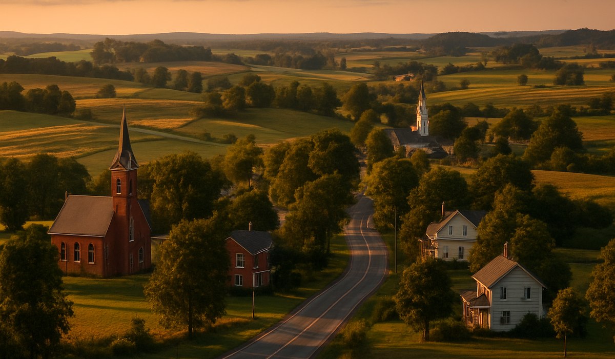 Oxford County rural farmland and agritourism landscape in southwestern Ontario, 2026