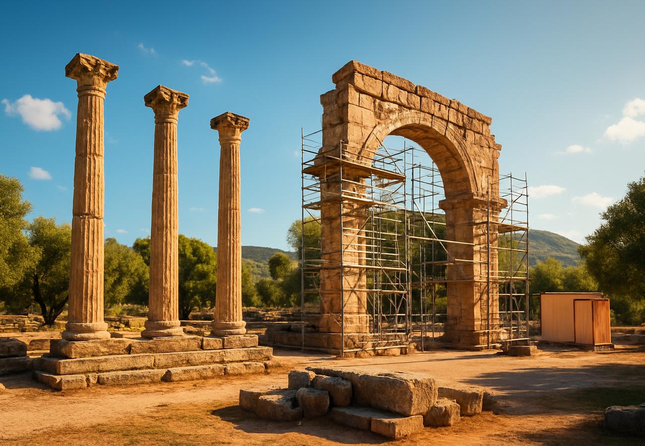 Ancient Olympia Roman Monument Restoration: €3.6 Million Investment in Greece Historical Tourism