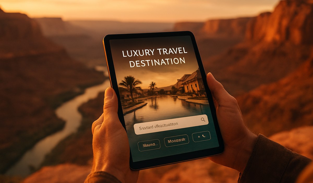 Gulf travelers searching flight options to US destinations, Brand USA campaign 2026