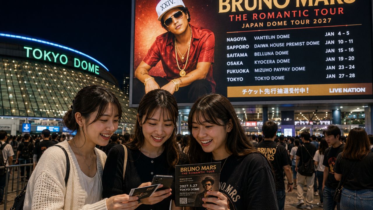 Tourism News: Bruno Mars Expands 2027 Japan Dome Tour to Six Cities, Alleviating Tokyo's Severe Event-Driven Travel Chaos
